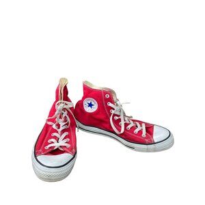 Converse Chuck Taylor All Star mens Red High-Top Sneakers size 12 SKU 9060